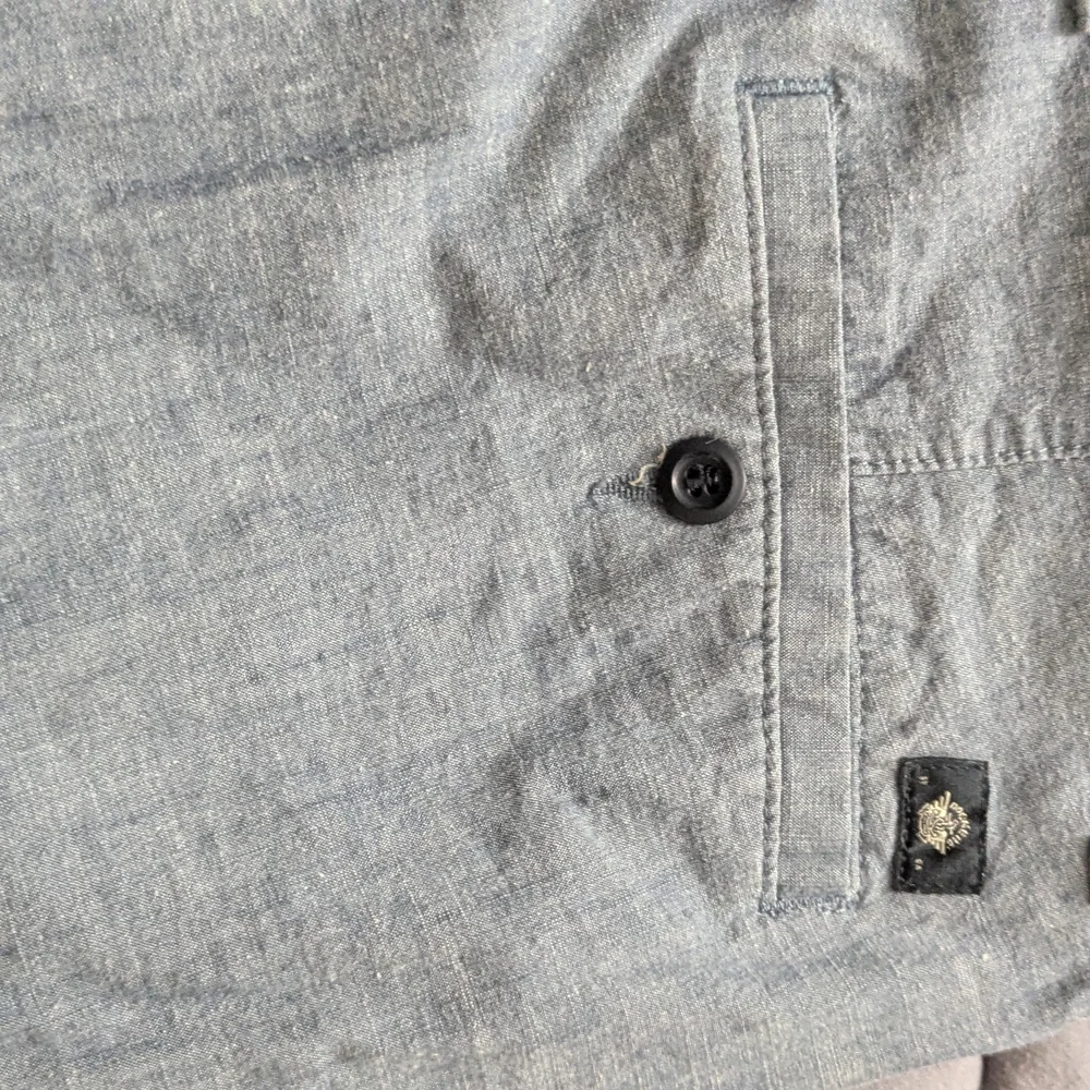 Dockers Size 38 Men's 360 Flex Chinos Chambray Blue EUC